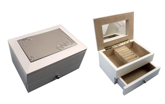 Pearl Jewellery Box with Drawer