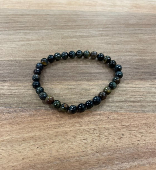 Black Obsidian Bead Bracelet