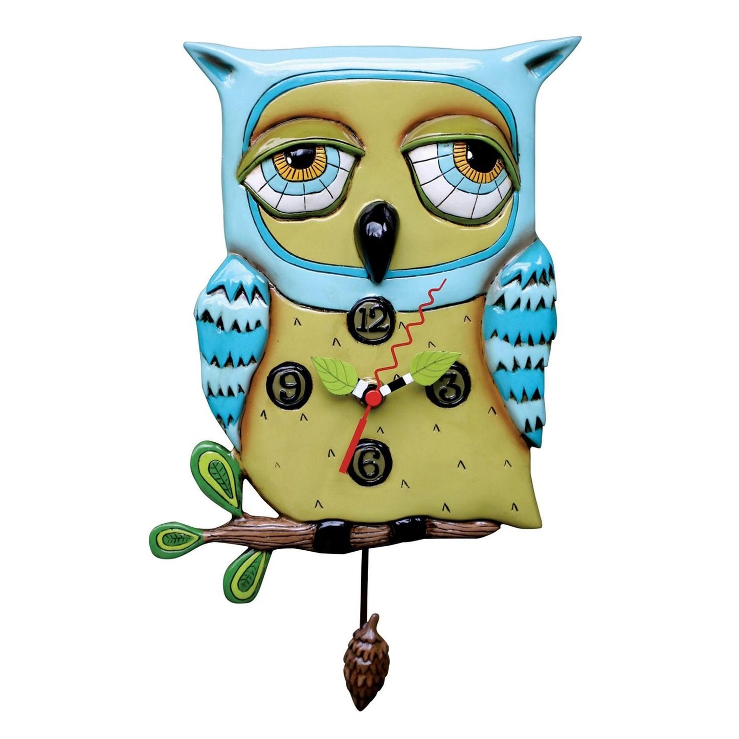 Allen Designs Blue Owl Clock