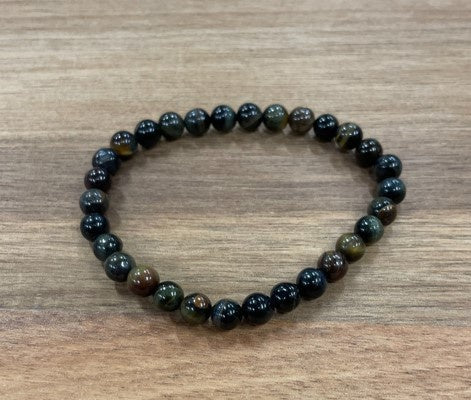 Blue Tiger Eye Bead Bracelet