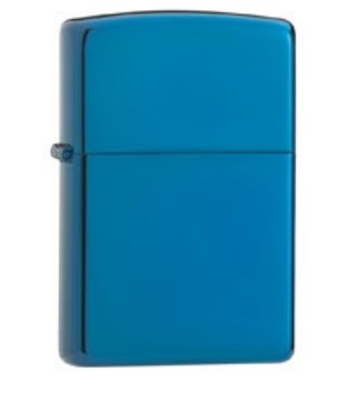 High Polish Blue Zippo Lighter
