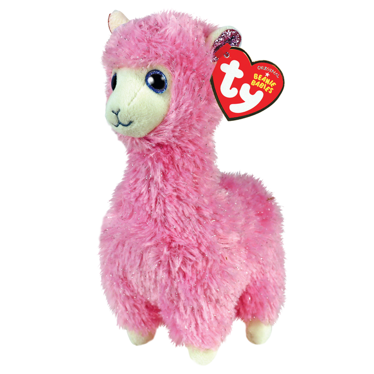 TY Plushie-Lana Pink Llama with Horns