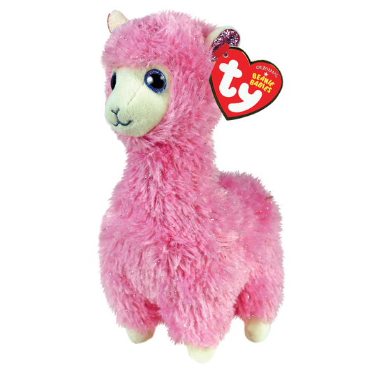 TY Plushie-Lana Pink Llama with Horns