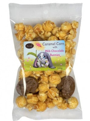 Caramel Corn with Milk Chocolate Bunnies