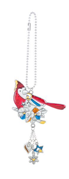 Color Art Car Charm - Cardinal