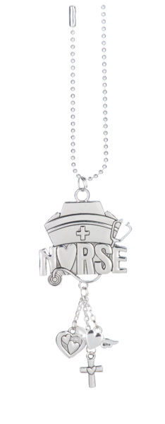 Silver Car Charm - Nurse