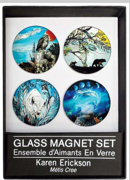 Karen Erickson Large Glass Magnet Set