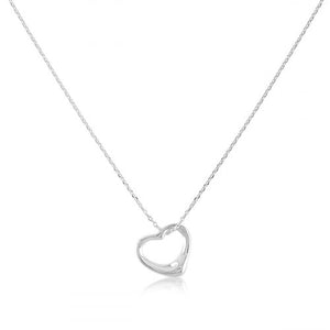 Sterling Silver Tiffany Heart Shaped Necklace