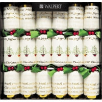 12in 6ct Greetings on Linen Walpert 6 Crackers