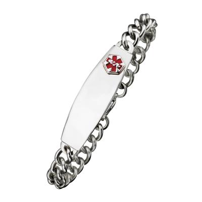 Stainless Steel Chained Medical ID Bracelet