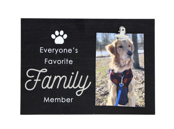 Everyone's Favourite Family Member Black Photo Block with Clip