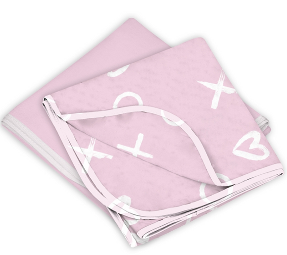 Kushies Receiving Blanket 2 Pack - Pink