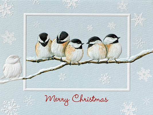 Chickadee Chorus Individual Christmas Cards