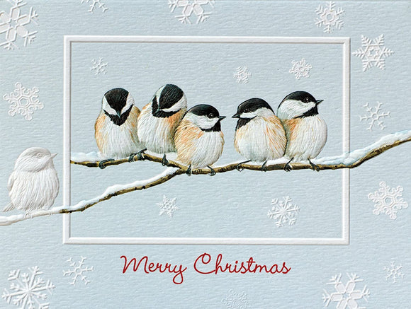 Chickadee Chorus Individual Christmas Cards