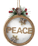 Peace and Joy Ornaments