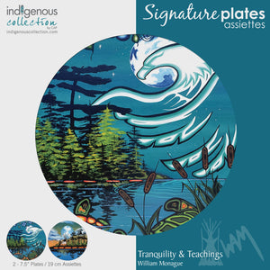 Tranquility & Teachings Plate Set - 7.5" Round