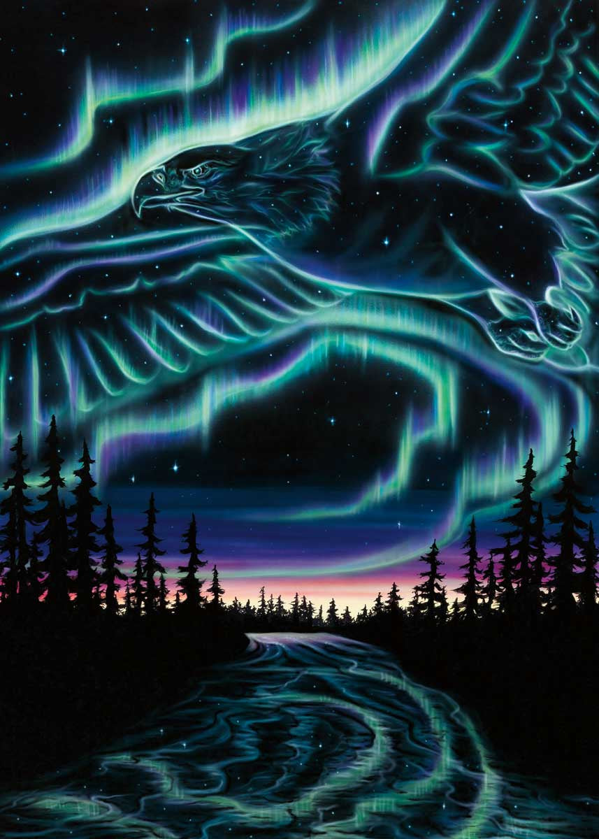 Sky Dance – Eagle Over The Sky Magnet
