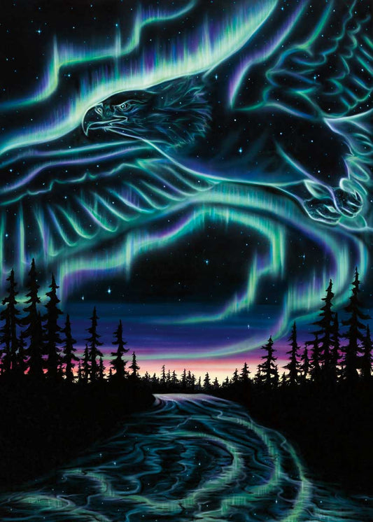 Sky Dance – Eagle Over The Sky Magnet
