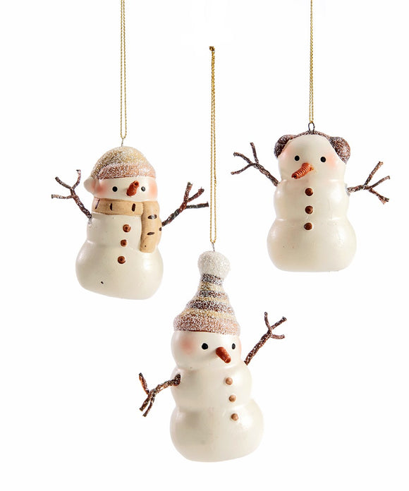 Resin Snowman Design Ornaments