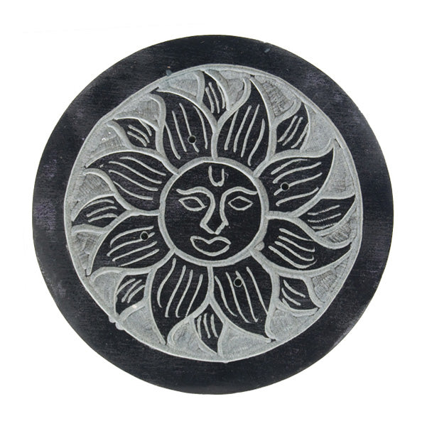 Black Soapstone Incense Holder