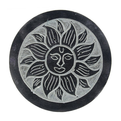 Black Soapstone Incense Holder