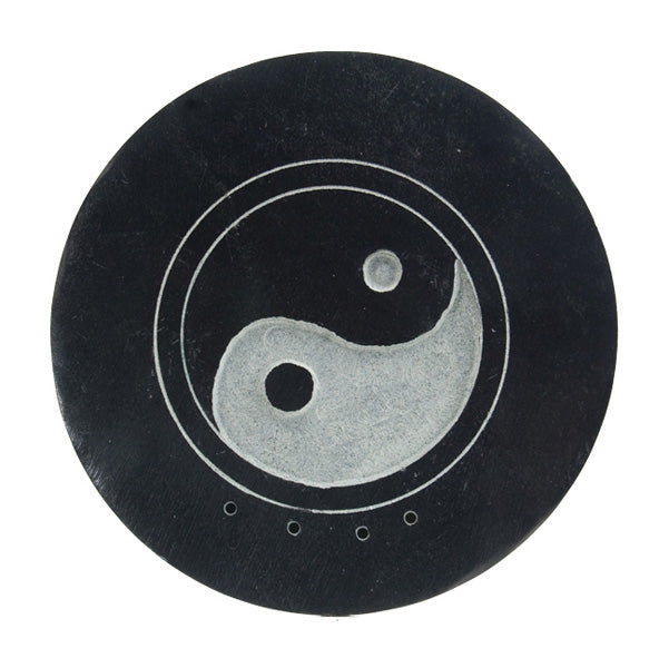 Black Soapstone Incense Holder