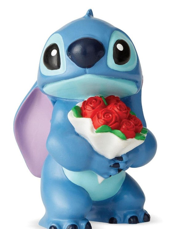 Stitch Holding Flowers Figurine