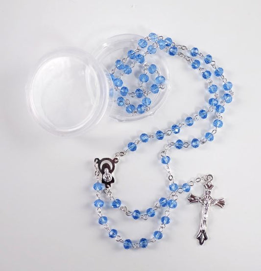 Blue Bead Rosary